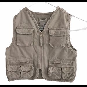 L.L. Bean kids toddler fishing vest- size 4T